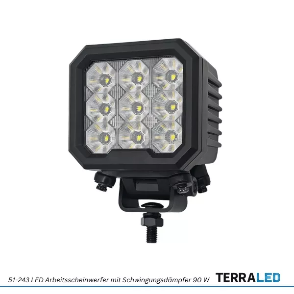 LED Arbeitsscheinwerfer 90 Watt Heavy-Duty-Ausführung | 8100 Lumen | mit Schwingungsdämpfer