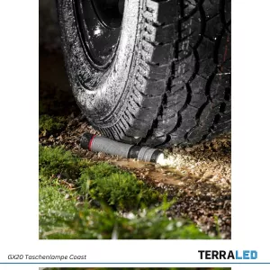Coast GX20 Wasserdichte Taschenlampe mit Fokus - 1200 lm
