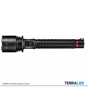 Coast XP40R wiederaufladbare Taschenlampe mit PowerIQ Real-time Display 8000 lumen