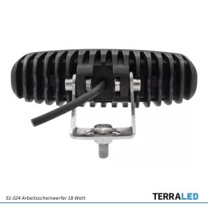 LED Arbeitsscheinwerfer 18W Spot 6000K 1400lm IP68 9–32V CISPR25