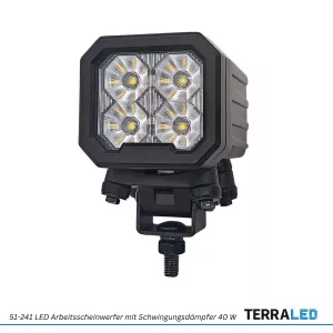 LED Arbeitsscheinwerfer 40 Watt Heavy-Duty-Ausführung | 3600 Lumen | mit Schwingungsdämpfer