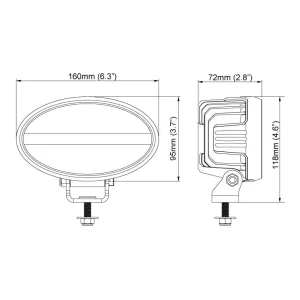 Nordic Lights LED Arbeitsscheinwerfer Antares GO625 39W 3600 Lumen