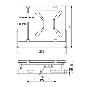 LED Fluter 20 Watt Industrieausführung 230V