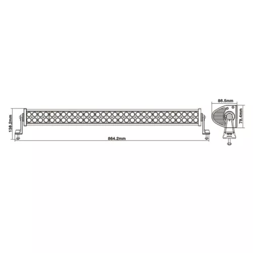 LED Lightbar 180W Offroad ECE-R10 16780 Lumen