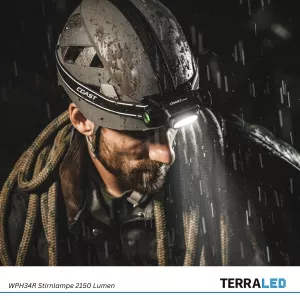 LED Stirnlampe WPH34R 2150 Lumen wiederaufladbar wasserdicht IP68