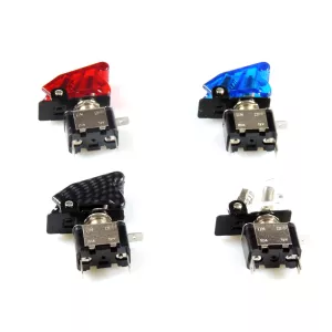Sicherheitsschalter 20A 12V mit Abdeckung in verschiedenen Farben (rot - blau - transparent)