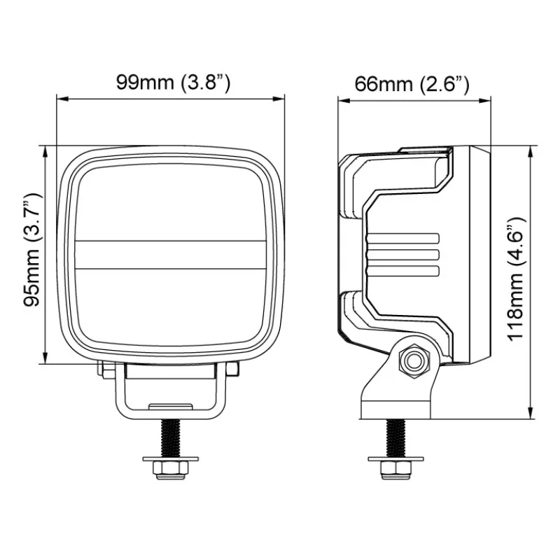 LED Arbeitsscheinwerfer 12V-24V günstig - TerraLED