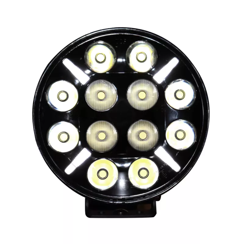 R112 LED-Scheinwerfer mit Tagfahrlicht 12 / 24v 30cm. Kabel