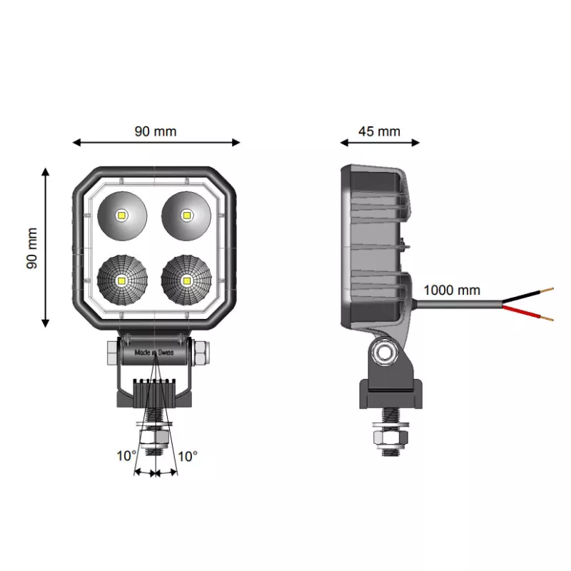 ECE-R23 LED Rückfahrscheinwerfer mit E-Prüfzeichen